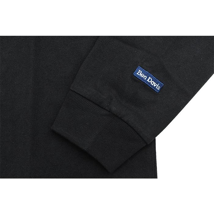 BEN DAVIS（ベンデイビス） ロンT Tシャツ 長袖 メンズ ラベル ワイド