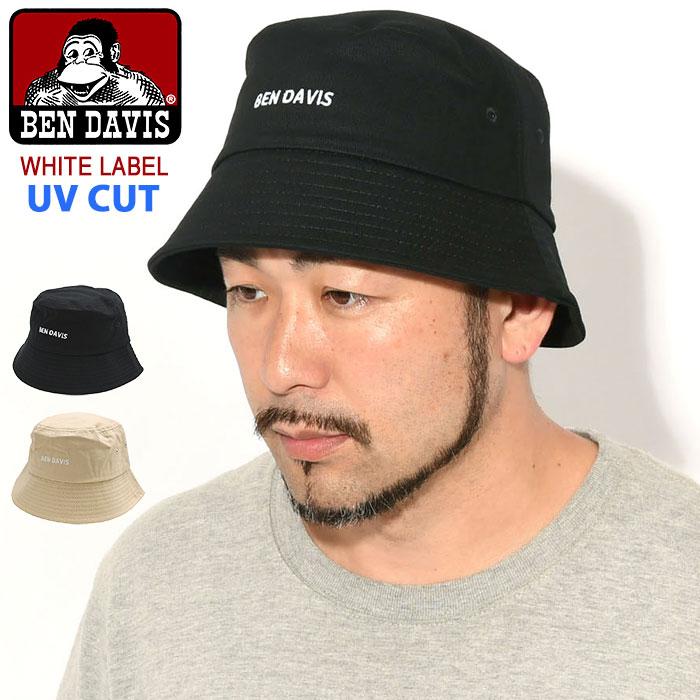 BEN DAVIS/WHITE LABEL ベンデイビス ハット DAVIS ツイル UV ホワイト