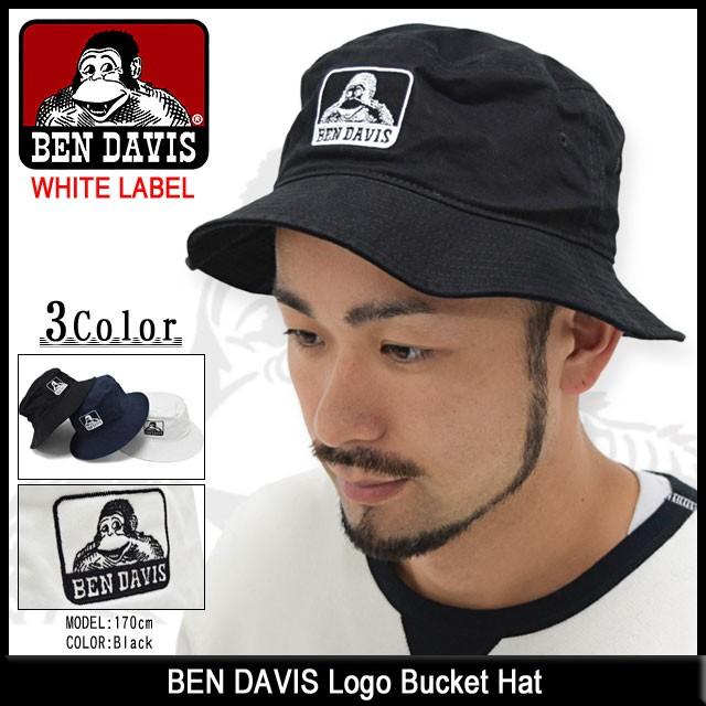 ベンデイビス BEN DAVIS ハット メンズ ロゴ バケットハット ホワイトレーベル(bendavis BDW9410A Logo