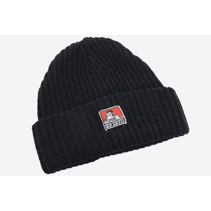 BEN DAVIS/WHITE LABEL ベンデイビス ニット帽 DAVIS パッチ ニット