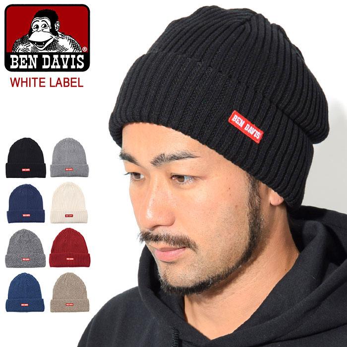 BEN DAVIS/WHITE LABEL ベンデイビス ニット帽 DAVIS ミニ ワッペン