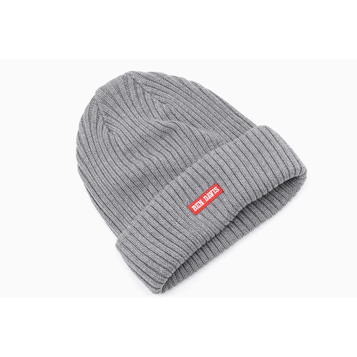 BEN DAVIS/WHITE LABEL ベンデイビス ニット帽 DAVIS ミニ ワッペン