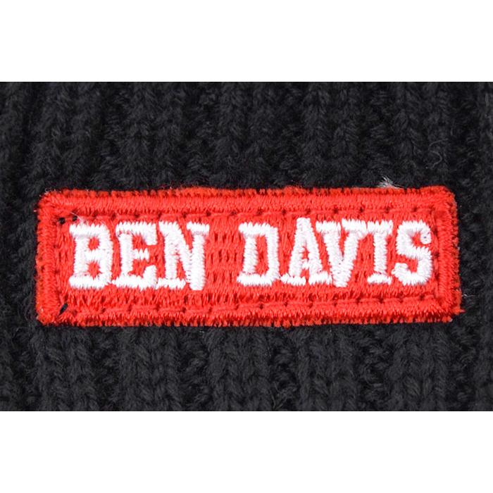 BEN DAVIS/WHITE LABEL ベンデイビス ニット帽 DAVIS ミニ ワッペン