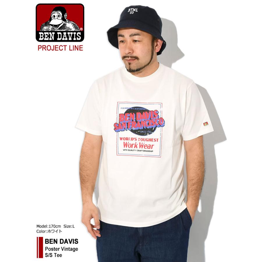 BEN DAVIS/PROJECT LINE ベンデイビス Tシャツ 半袖 DAVIS メンズ