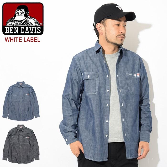 BEN DAVIS/WHITE LABEL ベンデイビス シャツ 長袖 DAVIS メンズ BEN DAVIS/WHITE LABEL ベンデイビス シャツ 長袖 DAVIS メンズ