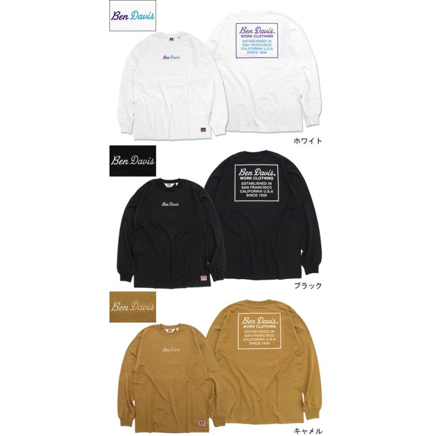 BEN DAVIS ベンデイビス Tシャツ 長袖 メンズ スクリプト ( C-0780041 Script L/S Tee T-SHIRTS ...