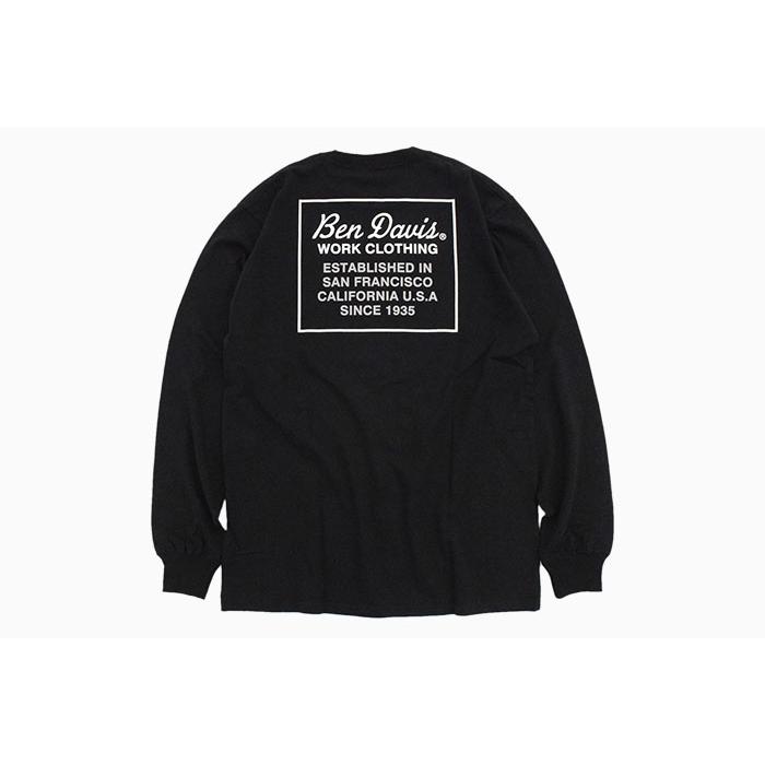 ベンデイビス Tシャツ 長袖 BEN DAVIS メンズ スクリプト ( C-0780041 Script L/S Tee T-SHIRTS ...