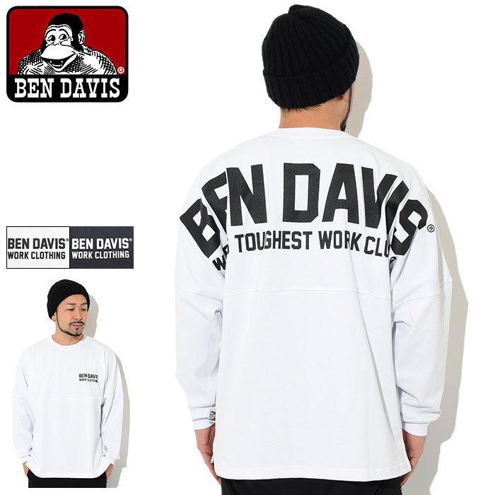 BEN DAVIS（ベンデイビス） ロンT Tシャツ 長袖 メンズ ビッグ ロゴ