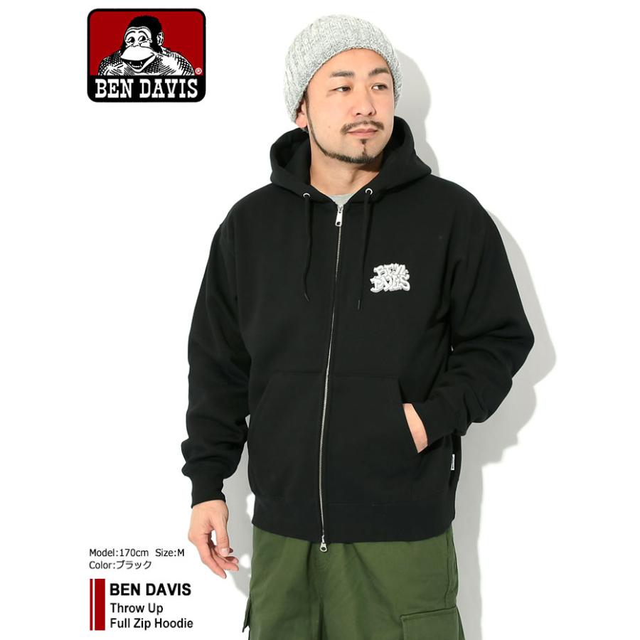 BEN DAVIS ベンデイビス パーカー ジップアップ メンズ スロー BEN DAVIS ベンデイビス パーカー ジップアップ メンズ スロー