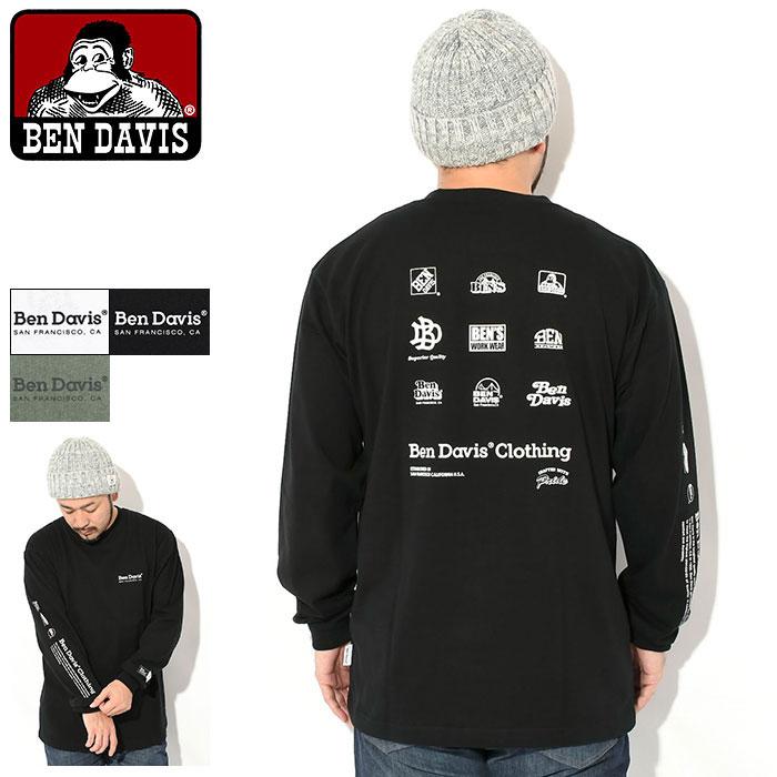 BEN DAVIS（ベンデイビス） ロンT Tシャツ 長袖 メンズ スポンサード