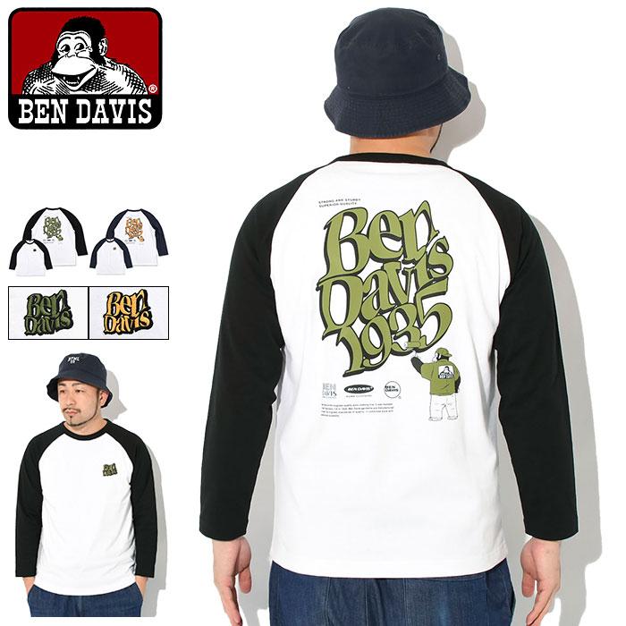 BEN DAVIS（ベンデイビス） ロンT Tシャツ 長袖 メンズ ディストー