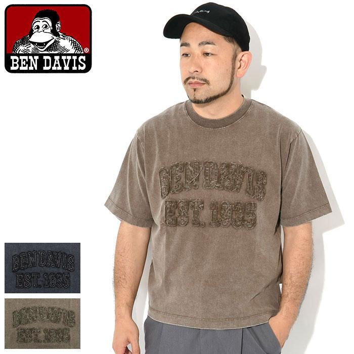 BEN DAVIS（ベンデイビス） Tシャツ 半袖 メンズ パッチワーク ロゴ