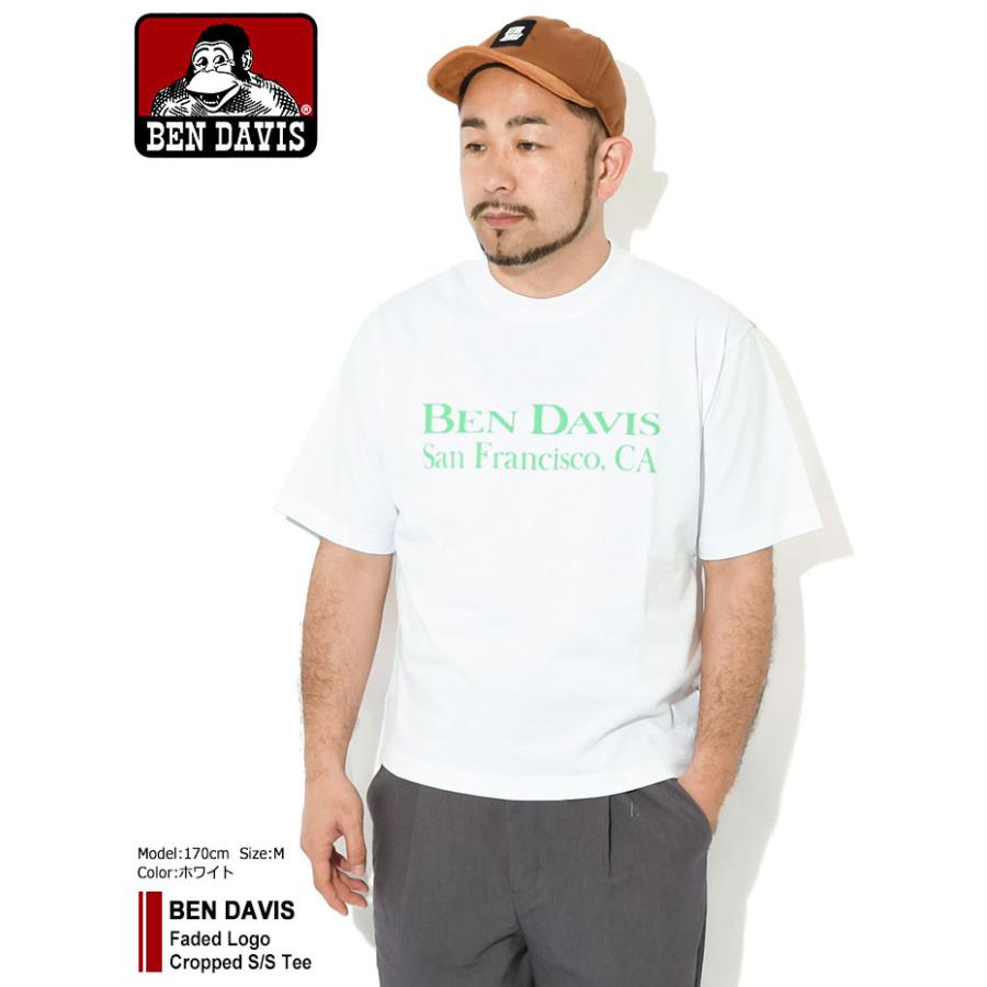 BEN DAVIS（ベンデイビス） Tシャツ 半袖 メンズ フェイデッド ロゴ