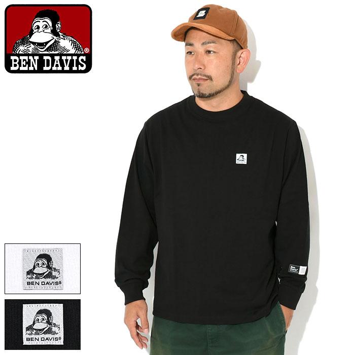 BEN DAVIS（ベンデイビス） ロンT Tシャツ 長袖 メンズ ラベル ワイド