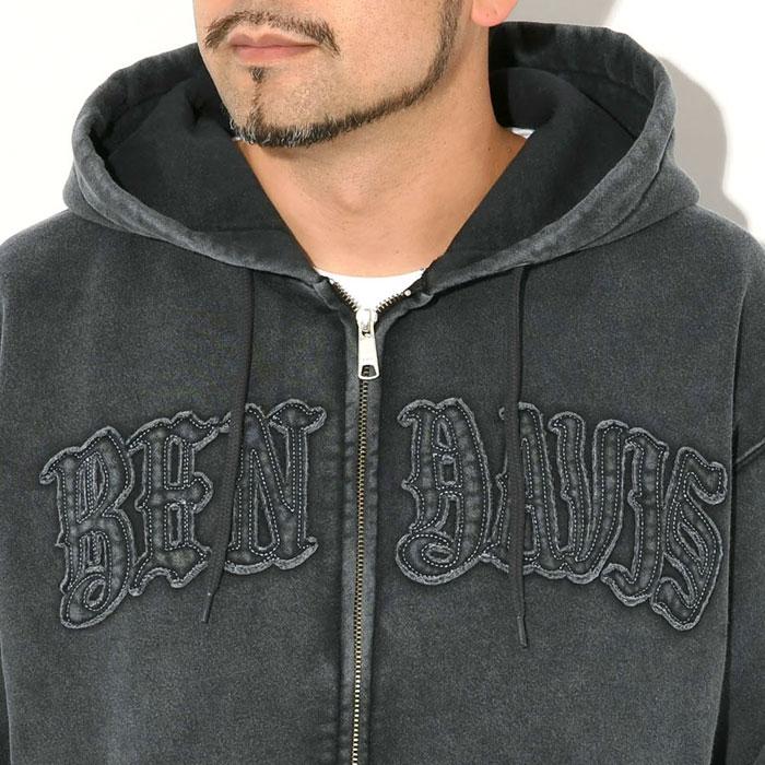 BEN DAVIS（ベンデイビス） パーカー ジップアップ メンズ レターズ