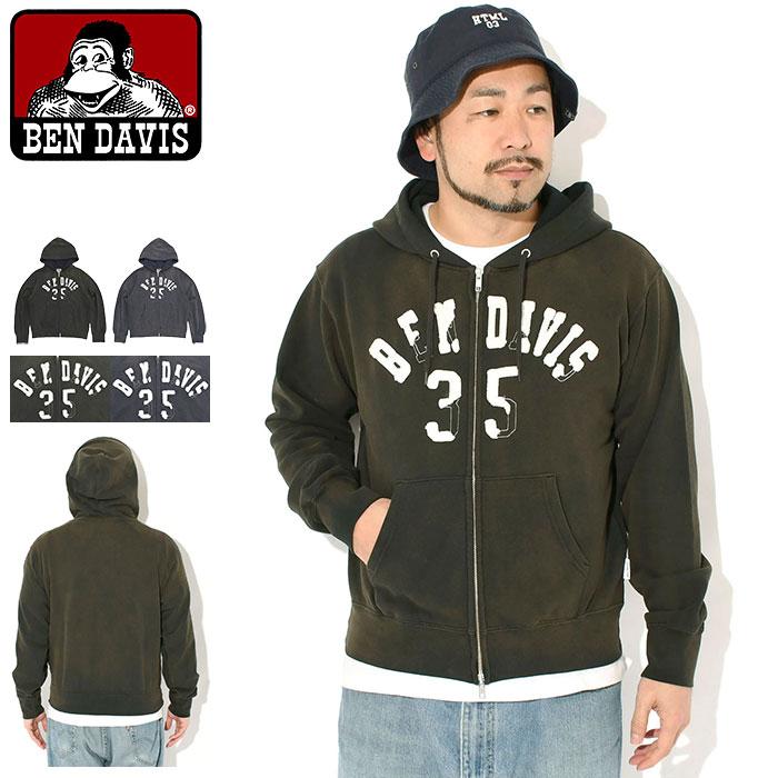 BEN DAVIS（ベンデイビス） パーカー ジップアップ メンズ 70s
