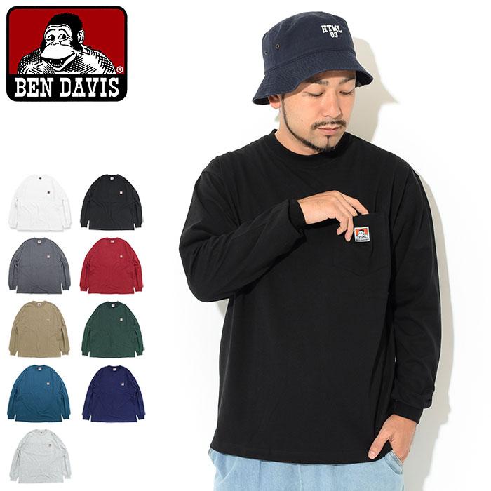 ベンデイビス ロンT Tシャツ 長袖 BEN DAVIS メンズ ワイド ポケット ( C-2780025 Wide Pocket L/S