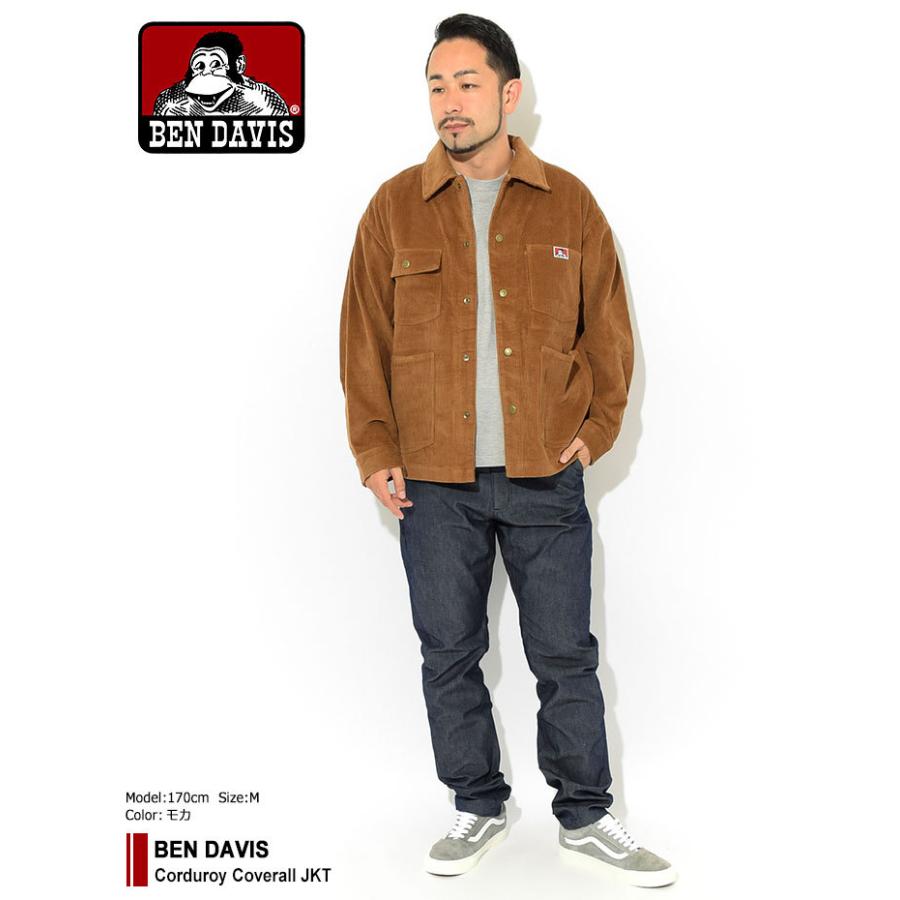 ベンデイビス ジャケット BEN DAVIS メンズ コーデュロイ カバーオール ( G-0780013 Corduroy Coverall JKT ワークジャケット アウター )｜icefield｜02