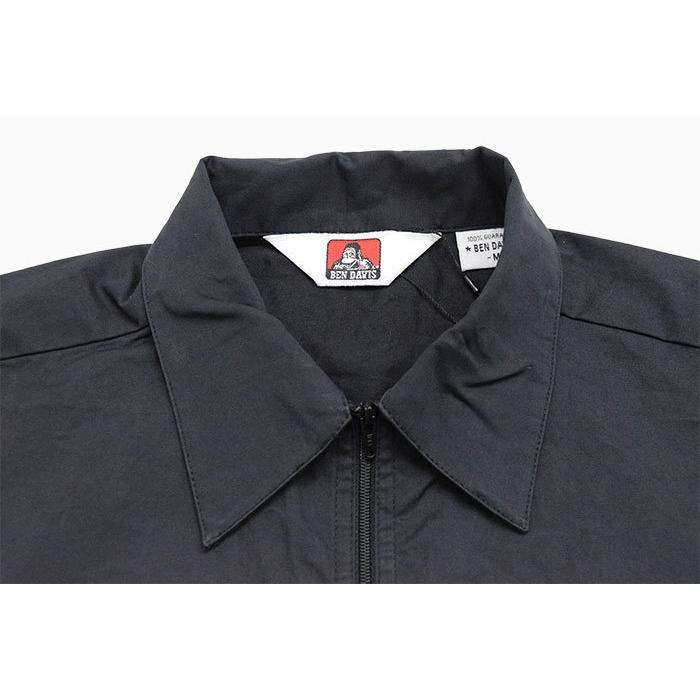 ベンデイビス シャツ 半袖 BEN DAVIS メンズ ビッグ ハーフ ジップ ( G-2580034 Big Half Zip S/S Shirt ビッグシルエット オーバーサイズ )｜icefield｜07