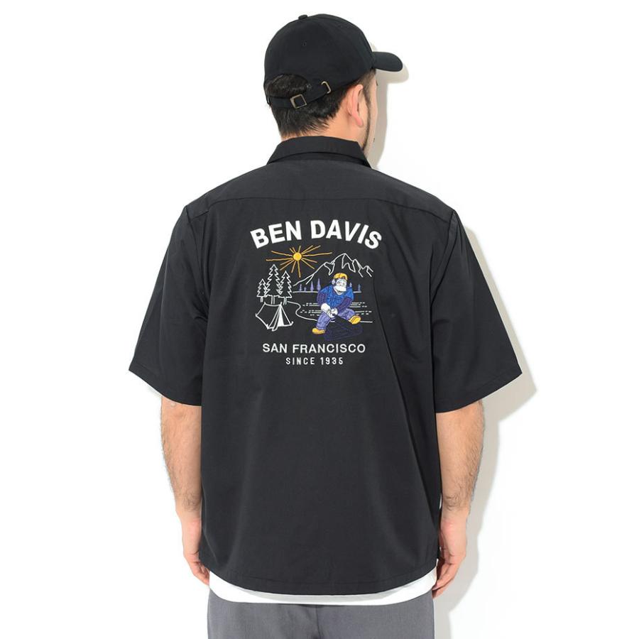 ベンデイビス シャツ 半袖 BEN DAVIS メンズ ソー マスター EMB ( G-2580037 Saw Master EMB S/S Shirt ビッグシルエット オーバーサイズ )｜icefield｜04