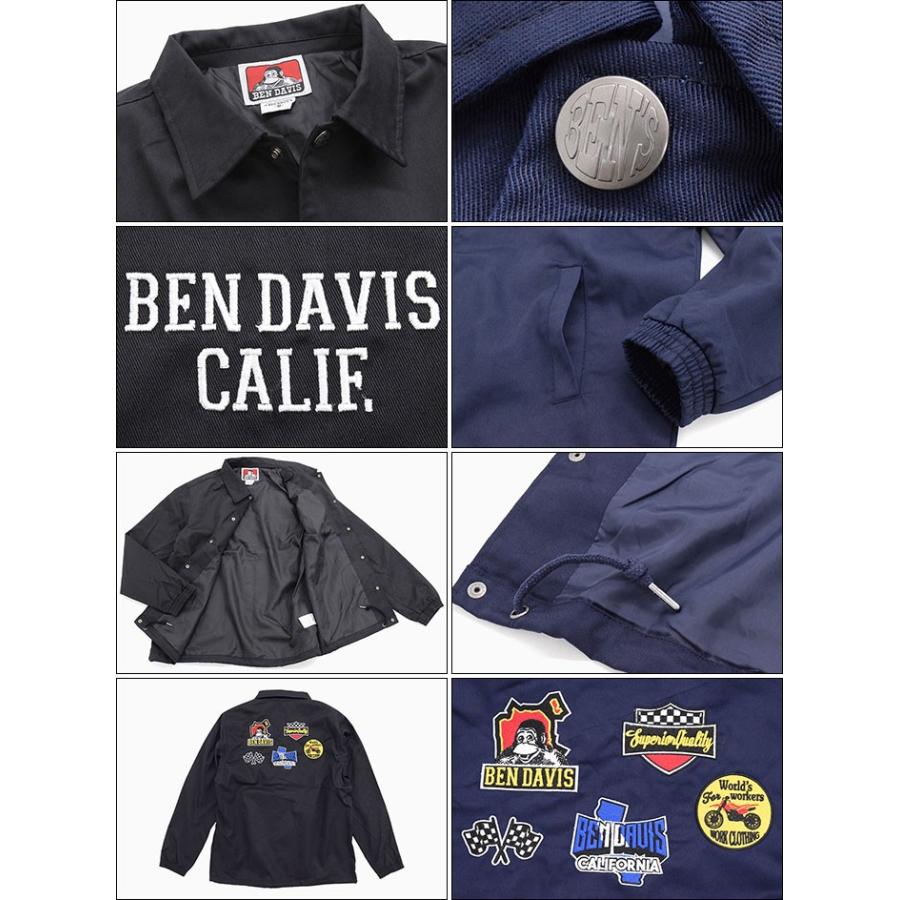 BEN DAVIS（ベンデイビス） ジャケット メンズ ロゴ ワッペン コーチ 