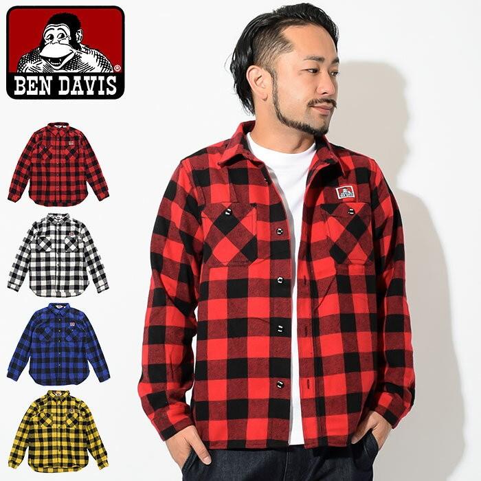 BEN DAVIS（ベンデイビス） シャツ 長袖 メンズ チェック(BENDAVIS G