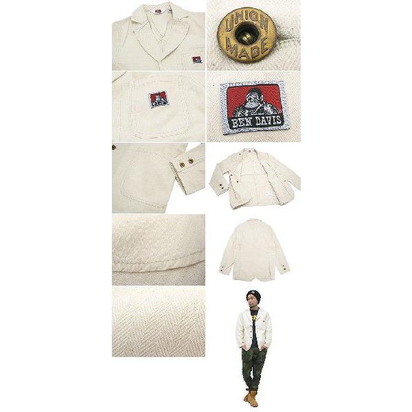 ベンデイビス ネップ ヘリンボーン ラペルド ジャケット BEN DAVIS 