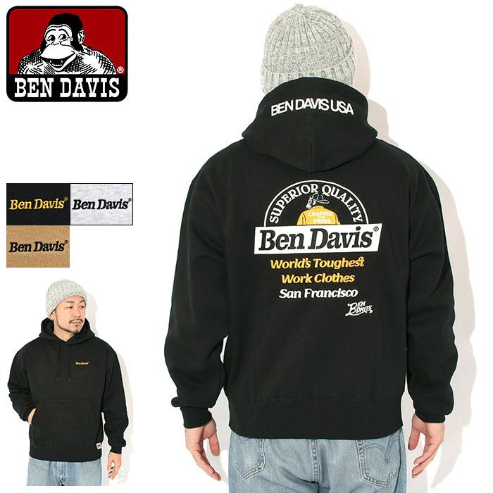 BEN DAVIS（ベンデイビス） パーカー プルオーバー メンズ BD ラベル