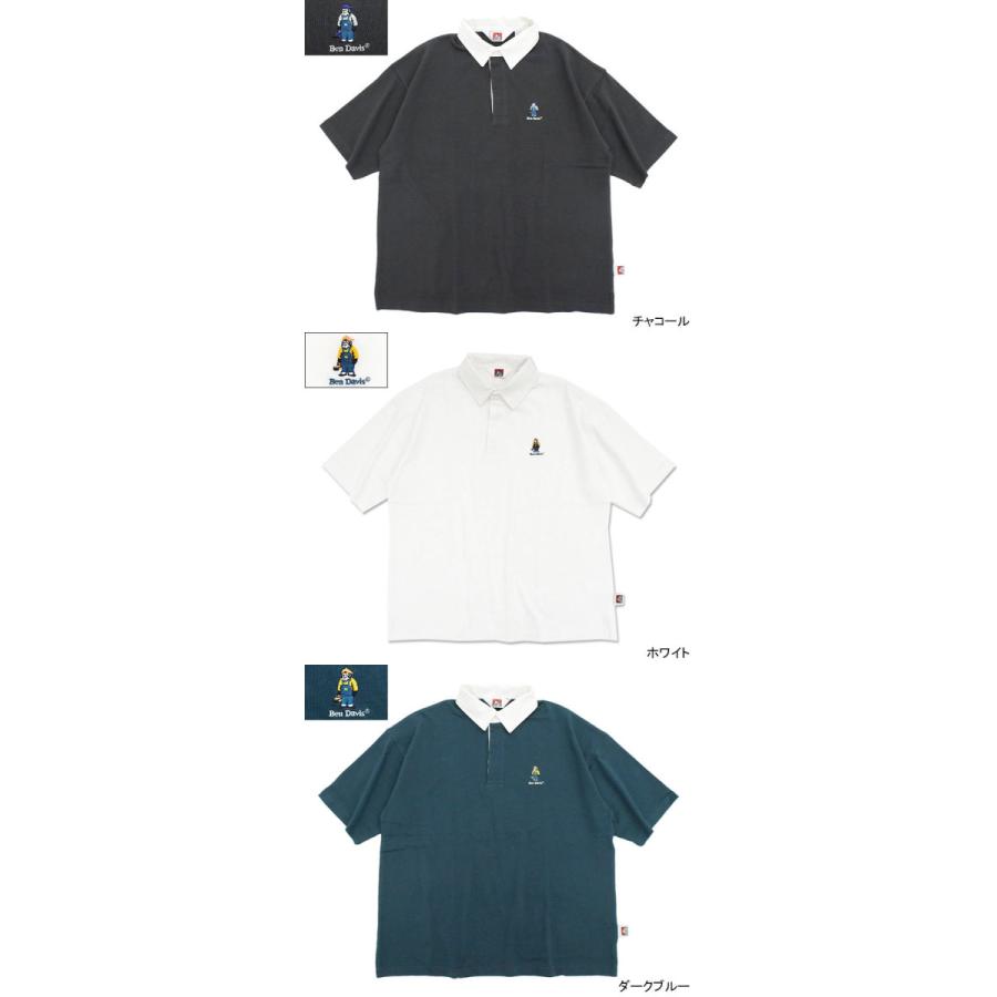 ベンデイビス ポロシャツ 半袖 BEN DAVIS メンズ プレップ ラグビー ( I-2580024 Prep Rugby S/S Polo ビッグシルエット ラガーシャツ )｜icefield｜07