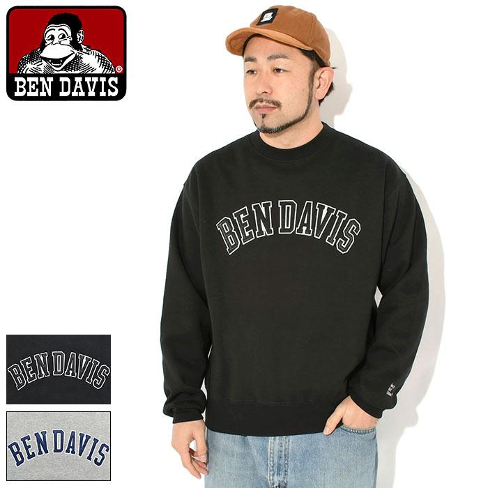 B*i様 DG Crew Sweater ロゴ スウェット BEN DAVIS（ベンデイビス） トレーナー メンズ アーチ ロゴ クルー