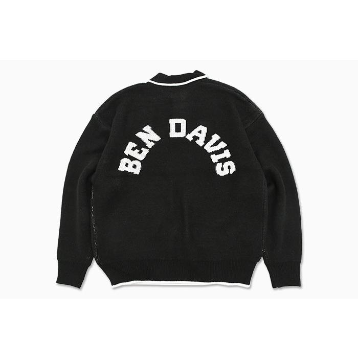 ベンデイビス ポロシャツ 長袖 BEN DAVIS メンズ レタード ニット ポロ(I-2780062 Lettered Knit L/S Polo ビッグシルエット オーバーサイズ)｜icefield｜10