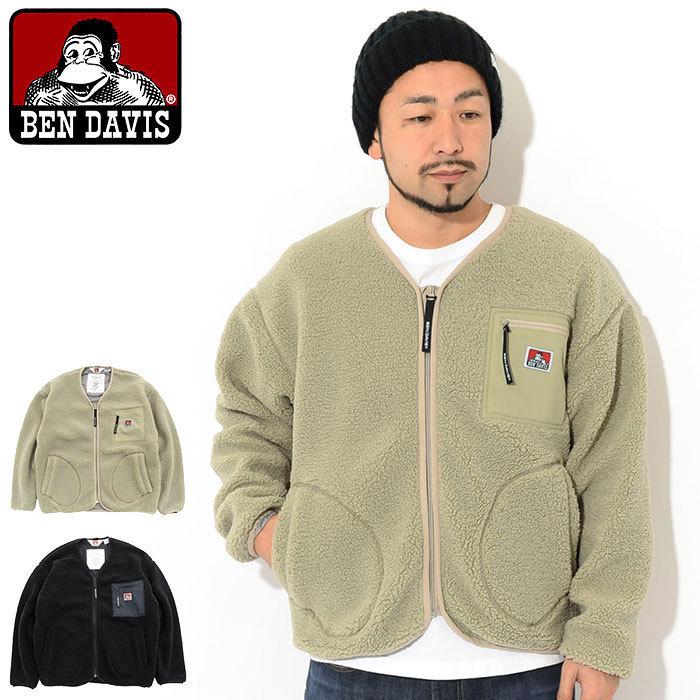 ベンデイビス ジャケット BEN DAVIS メンズ ボア ジップ カーディガン(M-1780023 Boa Zip Cardigan JKT フリースジャケット FLEECE アウター)｜icefield