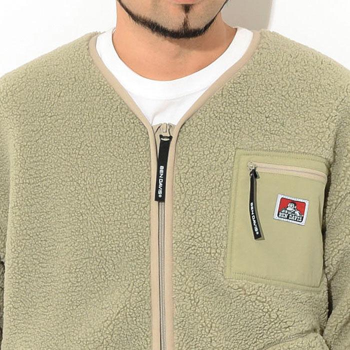 BEN DAVIS ベンデイビス ジャケット メンズ ボア ジップ カーディガン 