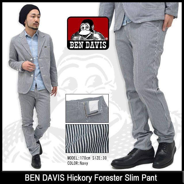 BEN DAVIS ベンデイビス ヒッコリー フォレスター スリム パンツ