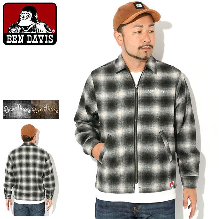 BEN DAVIS（ベンデイビス） ジャケット メンズ ヘビー プレイド ジップ
