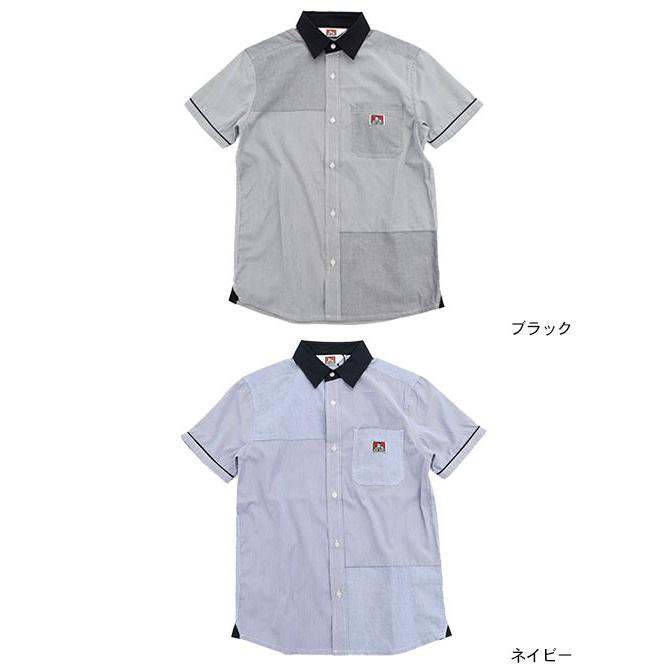 ベンデイビス シャツ 半袖 BEN DAVIS メンズ クレリック ワーク(BENDAVIS T-8580008 Cleric Work S/S Shirt ワークシャツ トップス)｜icefield｜02