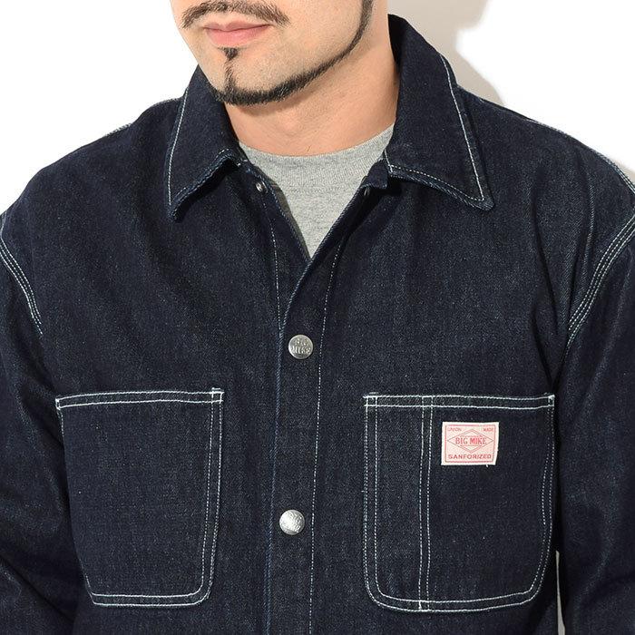 ビッグマイク ジャケット BIG MIKE メンズ デニム アンド ヒッコリー カバーオール (Denim & Hickory Coverall ワークジャケット 102216001)｜icefield｜09