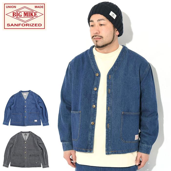 BIG MIKE エンジニアジャケット ヘリンボーン ノーカラー コットン XL BIG MIKE コットン/ナイロン混 エンジニアジャケット（ノーカラー
