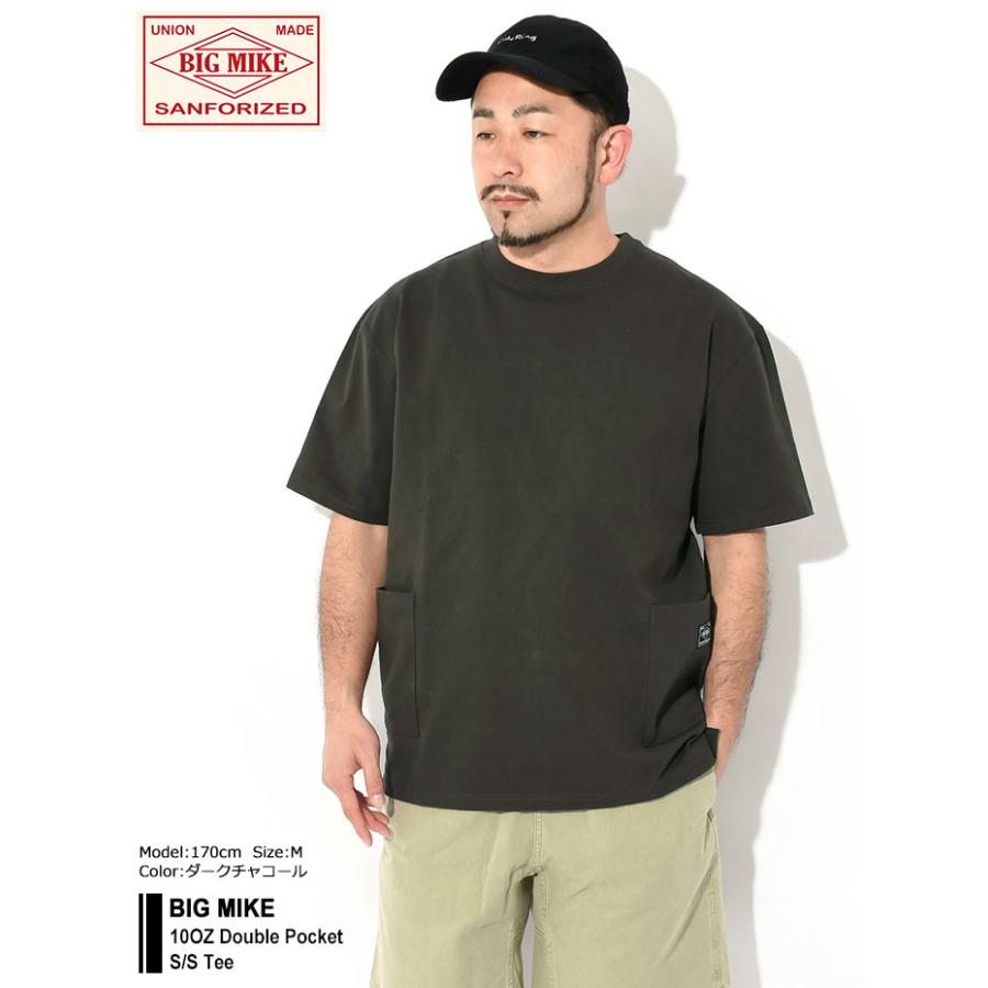 BIG MIKE（ビッグマイク） Tシャツ 半袖 メンズ 10オンス ダブル