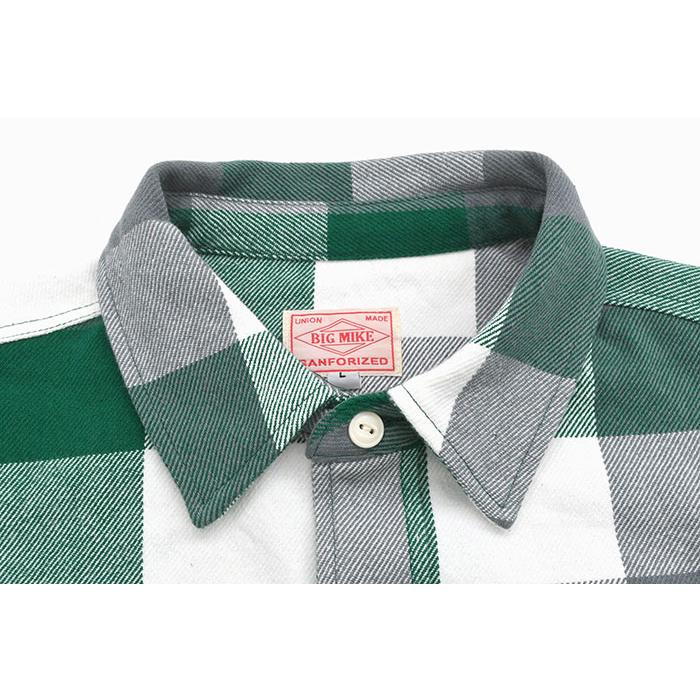 BIG MIKE（ビッグマイク） シャツ 長袖 メンズ ヘビー フランネル