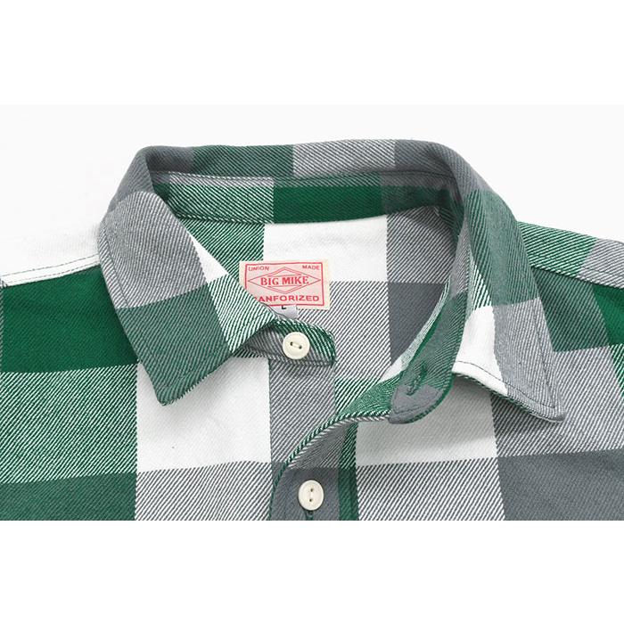BIG MIKE（ビッグマイク） シャツ 長袖 メンズ ヘビー フランネル