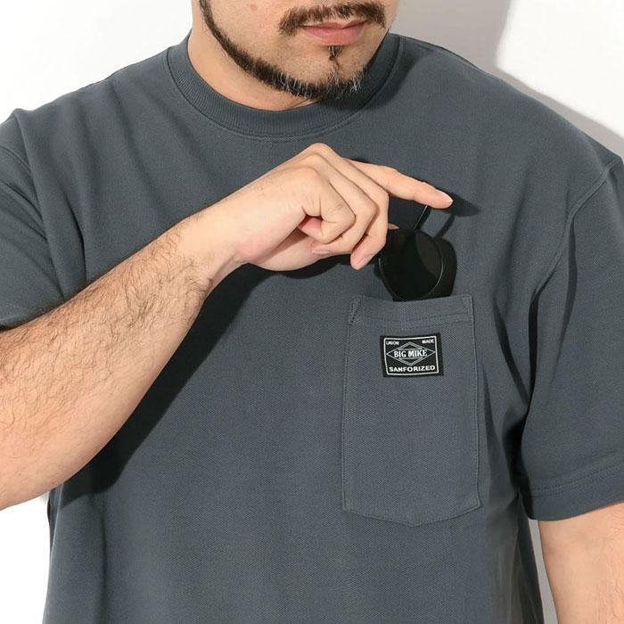 BIG MIKE（ビッグマイク） Tシャツ 半袖 メンズ ピケ サングラス