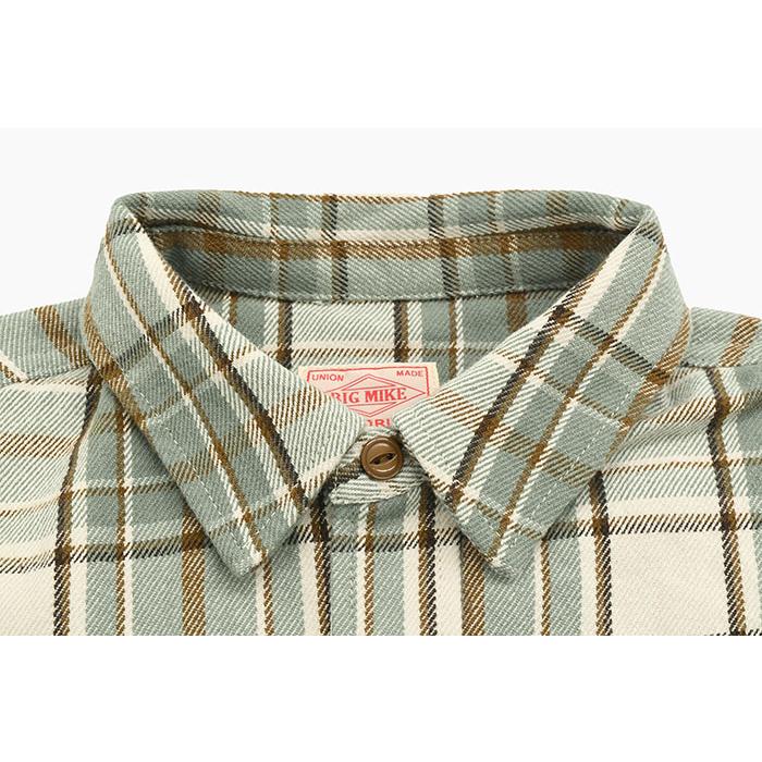 BIG MIKE（ビッグマイク） シャツ 長袖 メンズ ヘビー フランネル