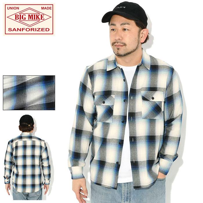 BIG MIKE（ビッグマイク） シャツ 長袖 メンズ ライト フランネル