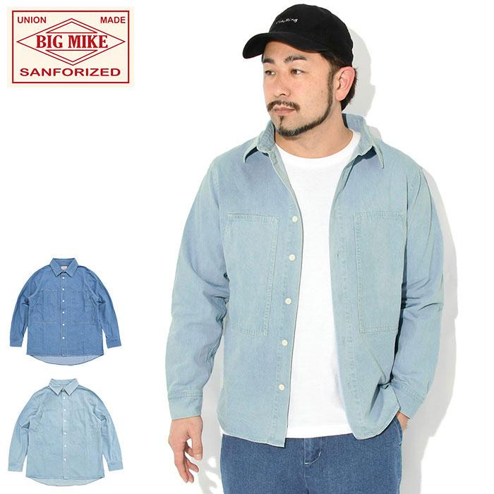 BIG MIKE（ビッグマイク） シャツ 長袖 メンズ デニム ユーティリティ