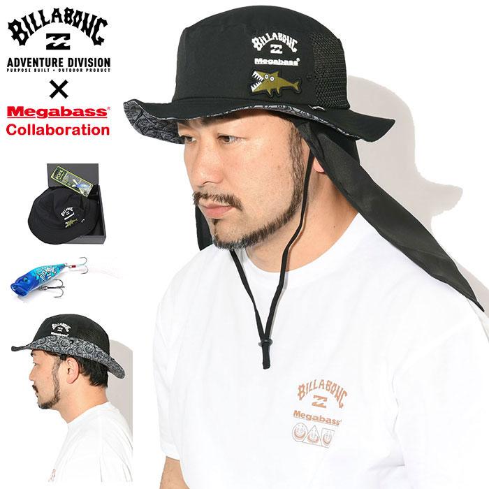 ☆メガバス ビラボンBillabong Megabass ハット 極美品☆ BILLABONG（ビラボン） ハット メガバス ユーティリティ コラボ