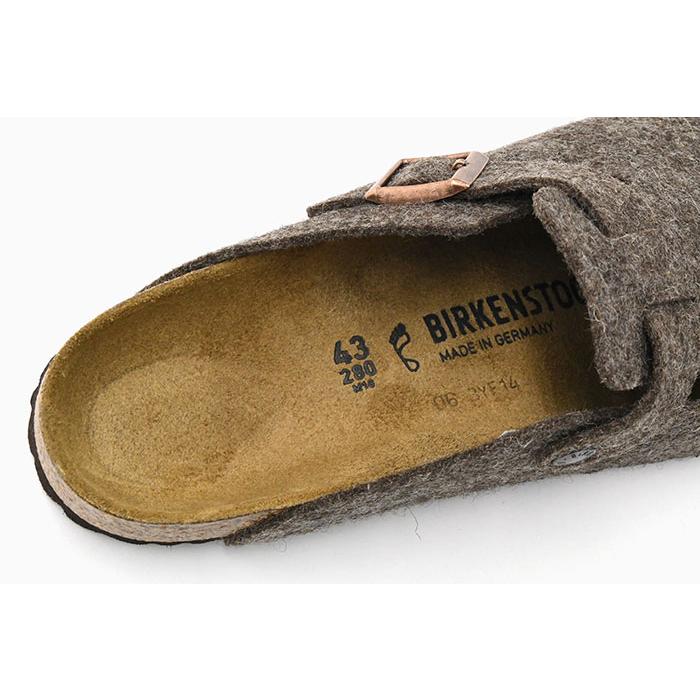 ビルケンシュトック サンダル BIRKENSTOCK メンズ 男性用 ボストン ウール フェルト Cacao ( BOSTON WOOL FELT  クロッグ サボ 幅広 ノーマル 160581 )