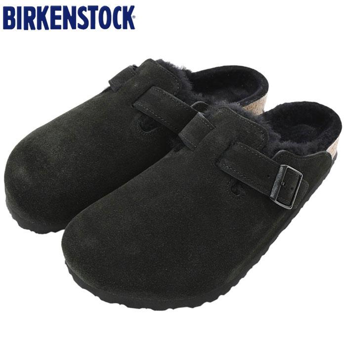 ビルケンシュトック サンダル ボストン 黒 26cm スエード 革 メンズ 美品 BIRKENSTOCK ビルケンシュトック ボストン メンズ レディース
