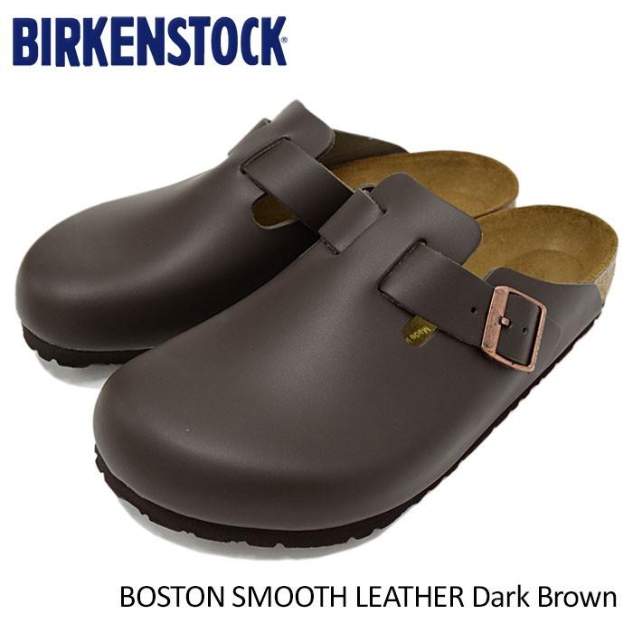 【美品】BIRKENSTOCK BOSTON スムースレザー　ブラウン　25cm 美品】BIRKENSTOCK BOSTON スムースレザー ブラウン 25cm Boston
