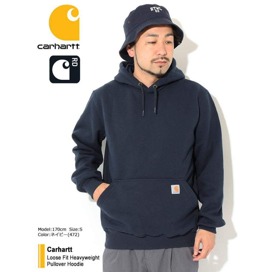 カーハート パーカー プルオーバー Carhartt メンズ ルーズ フィット ヘビーウェイト ( Loose Fit Heavyweight Hoodie 100615 TS0615-M )｜icefield｜03